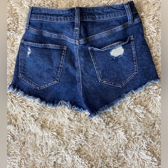 SO Denim Jean  Distressed  Women’s Size 5/27 Super High Rise Cutoff Shorts - Picture 2 of 5